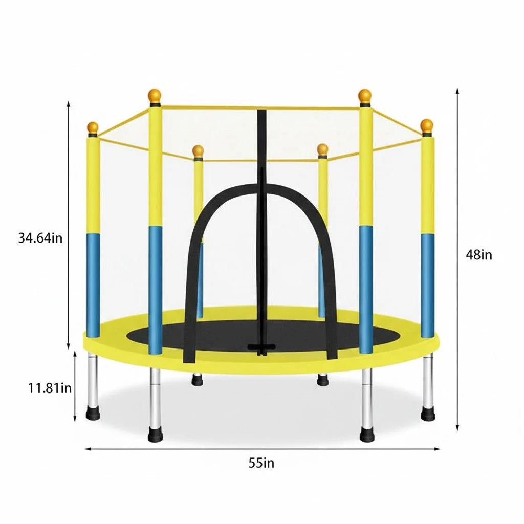 Mini Kids Trampoline 55 inch - Image 7