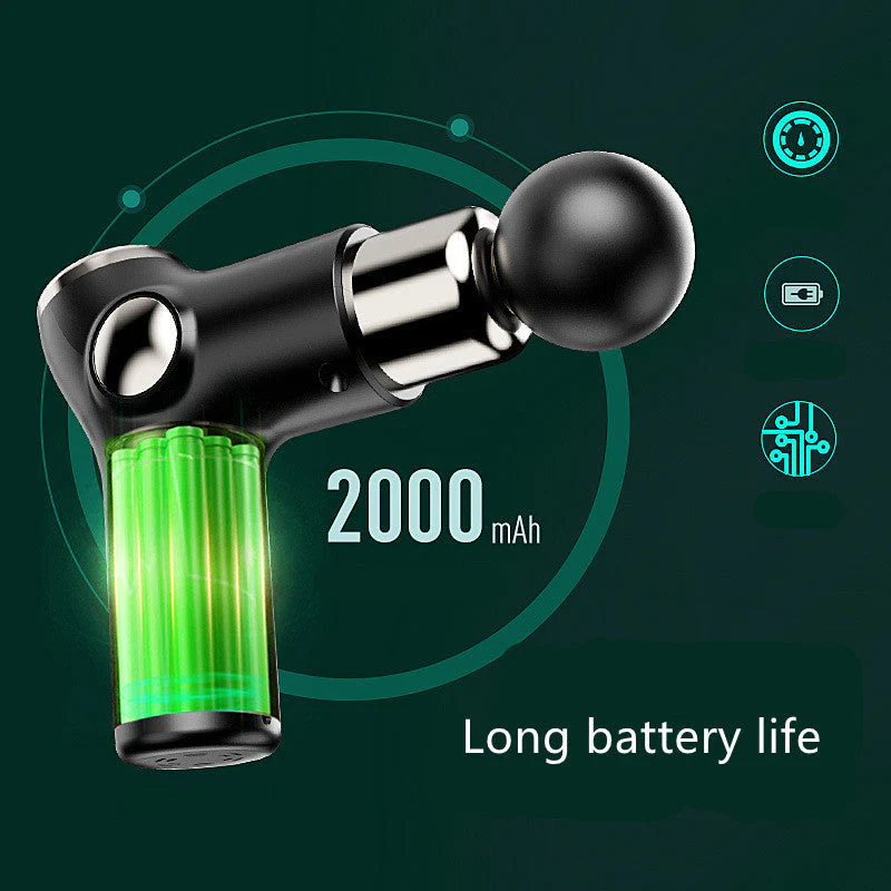 Mini Massage Gun with 4 Massage Heads - Image 3