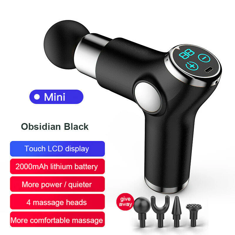 Mini Massage Gun with 4 Massage Heads - Image 5