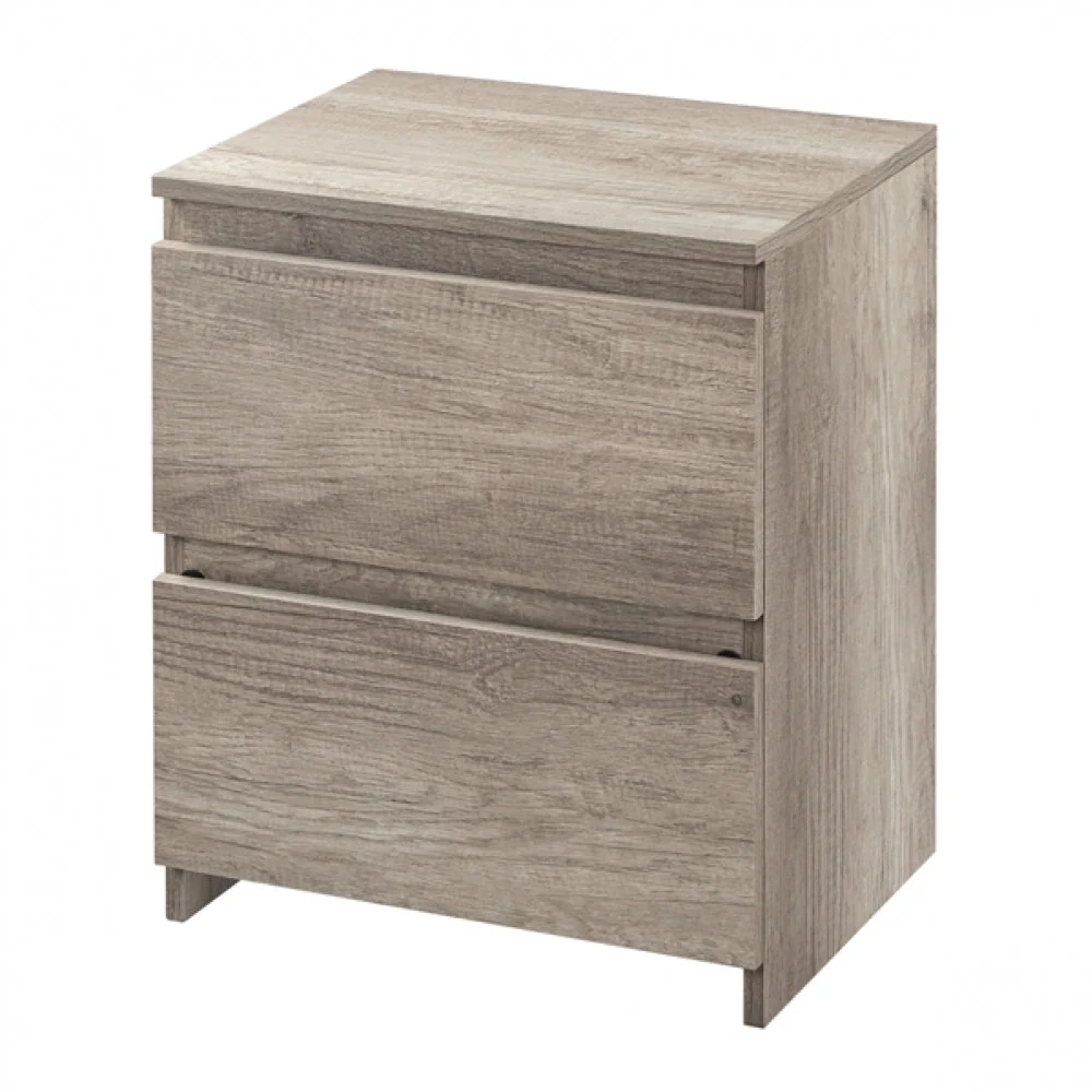 Minimalist Chic 2-Drawer Side Table - Image 3