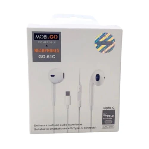 Mobigo GO-61C Earphones (extra bass) (Type C Jack)