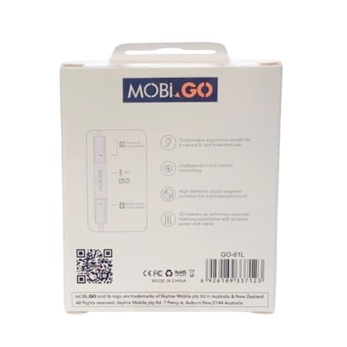 Mobigo GO-61L Earphones (extra bass) (Lightning Jack) - Image 5