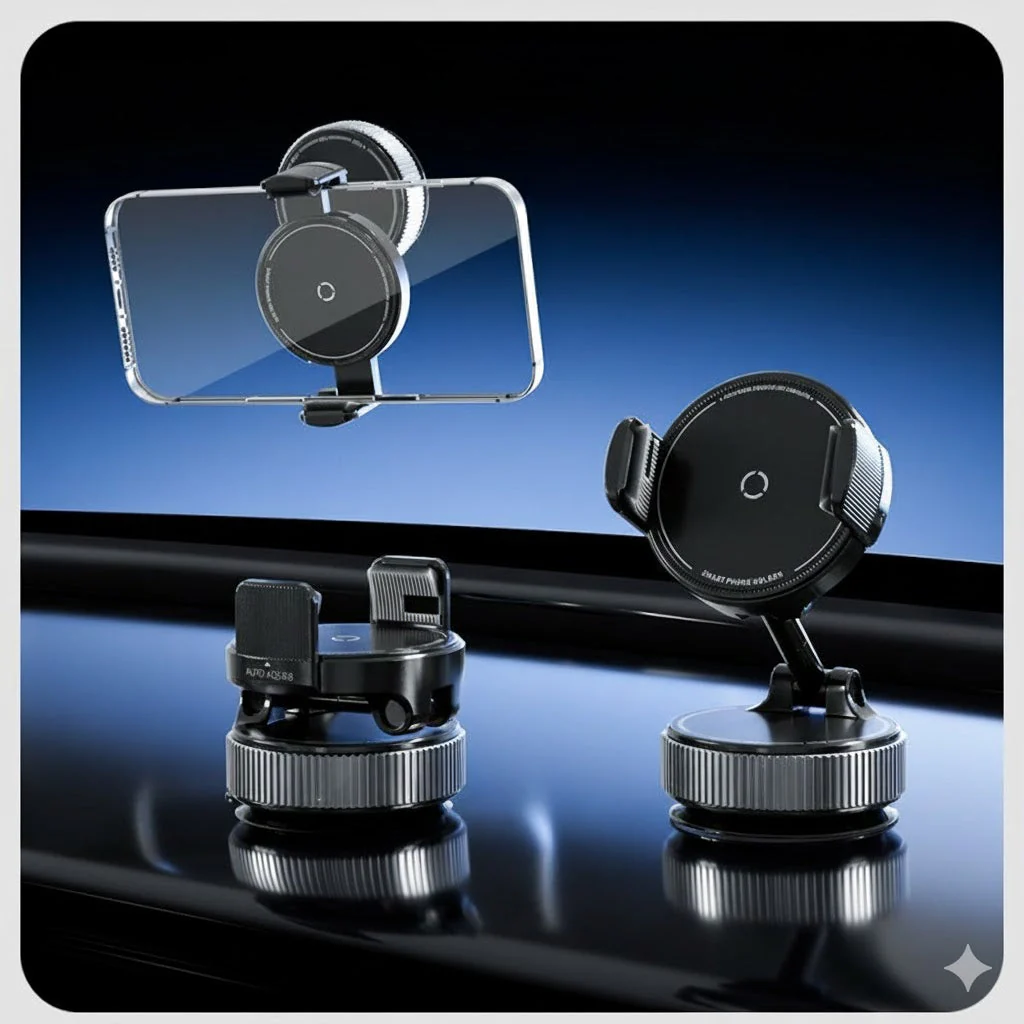Mobile Phone Holder for Car Dashboard Windscreen - Image 3
