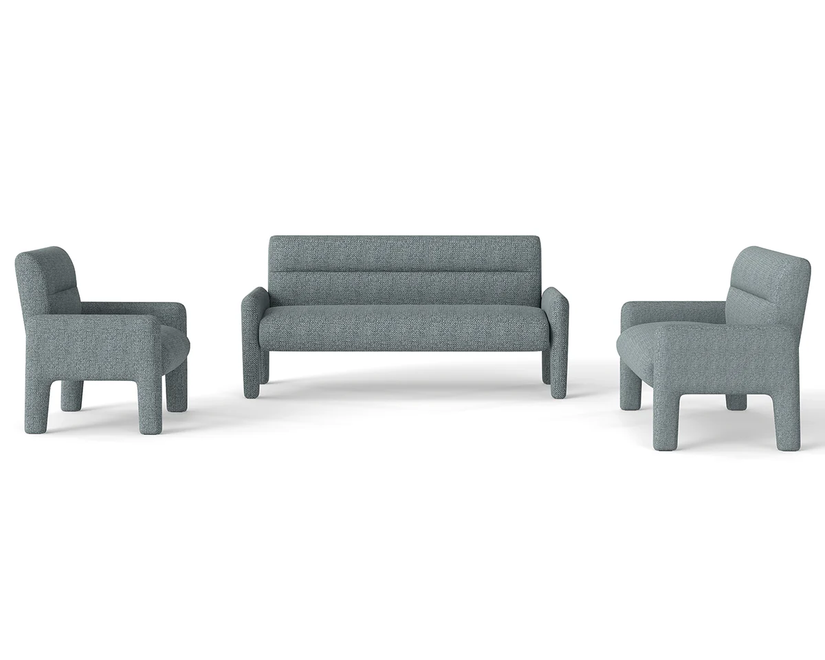 Modern 2 Seater Sofa Dubai Sky Blue - Image 9