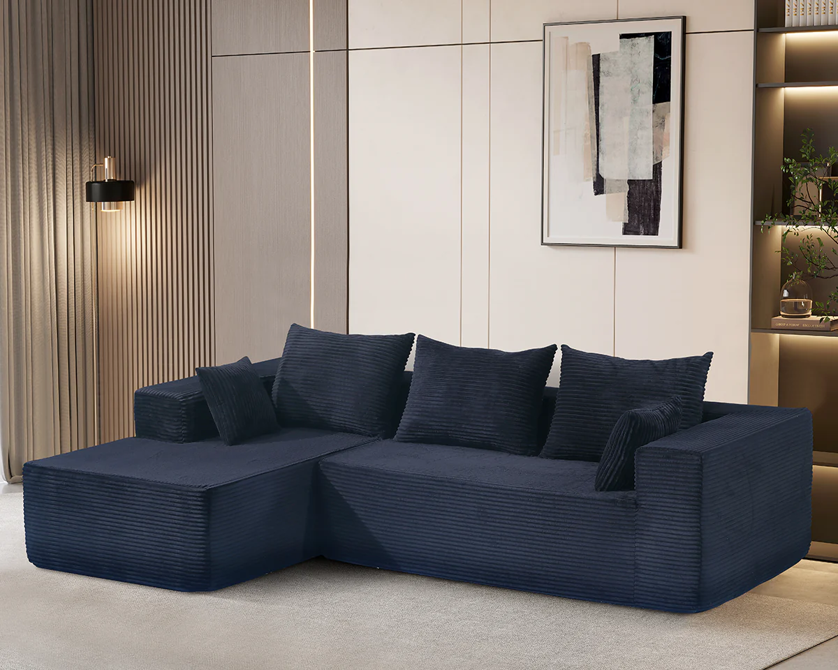 Modern Compressed Sofa with Chaise - Image 4