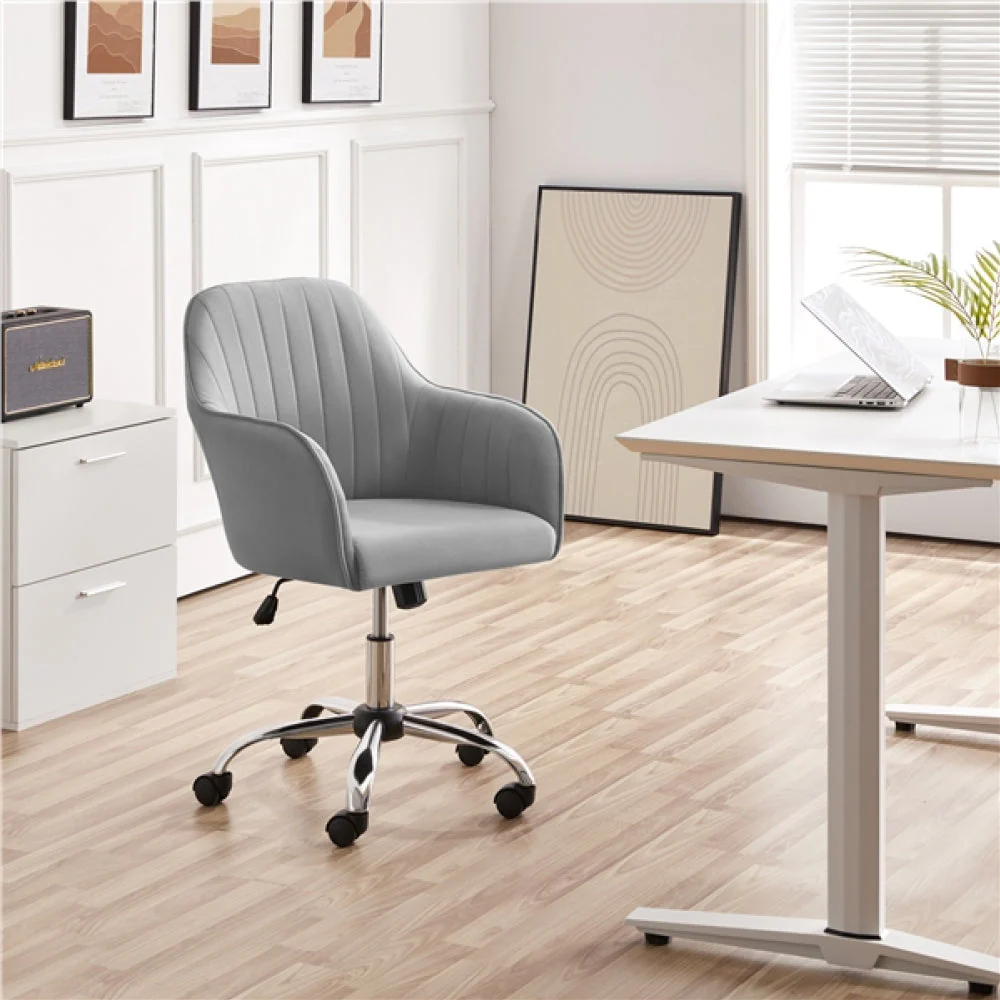Modern Velvet Computer Chair - Image 4
