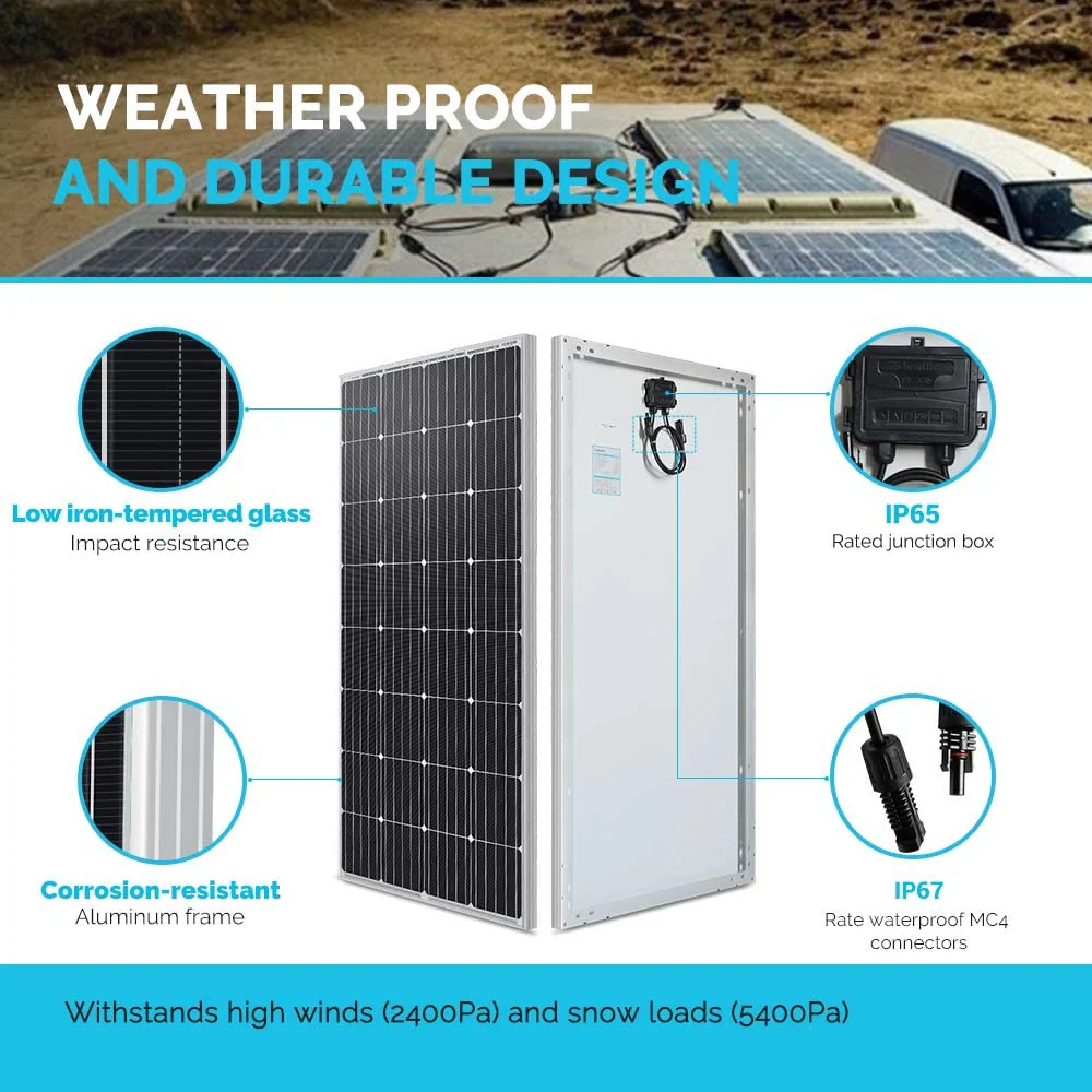Mono Solar Panel 150W with controller 50A and mount - Image 6