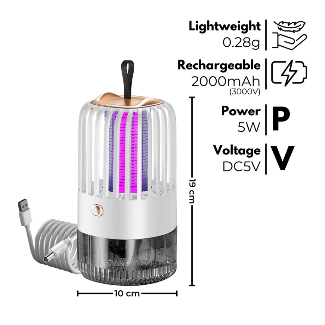 Mosquito Zapper Bug Zapper Mosquito Repellent (White) - Image 9