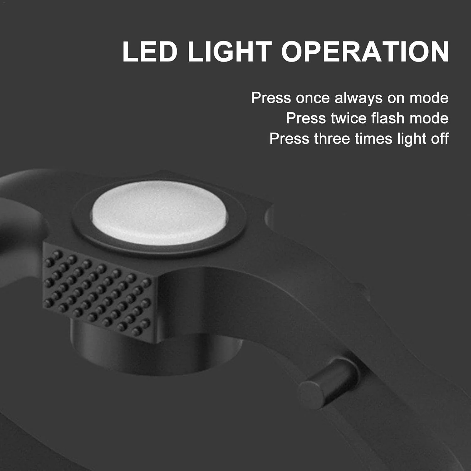 Mountain Bike Pedals LED Pedals Bicycle Flat Pedals (Black) - Image 5
