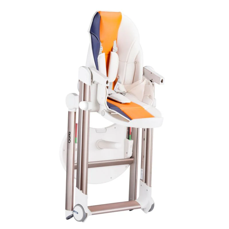 Multifunctional Adjustable Baby High Chair With Dining Table & Wheels -Macaron - Image 6