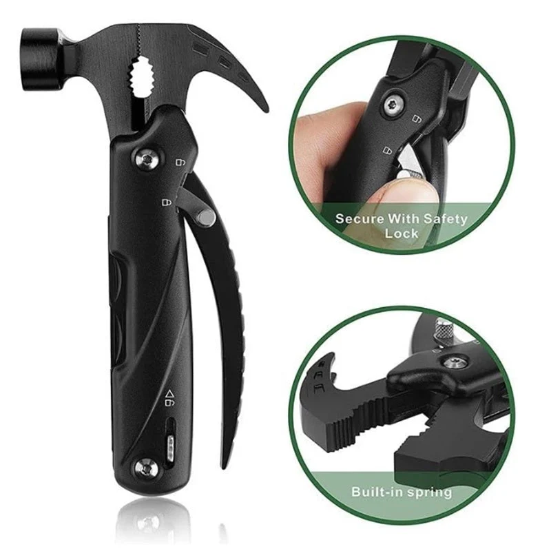 Multitool-12 in 1 Camping Tools with Mini Hammer - Image 2