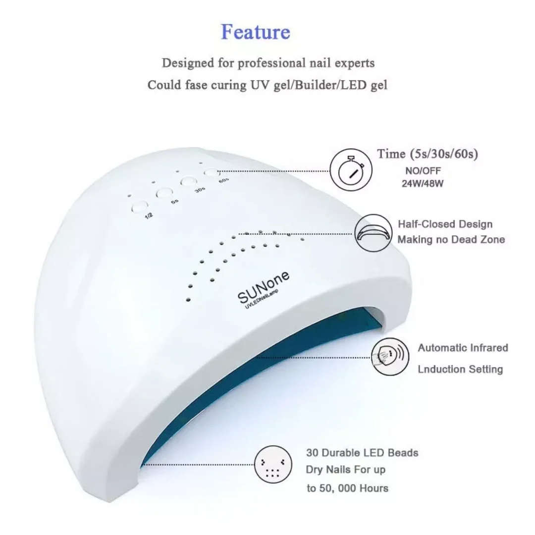 Nail Dryer Lamp 48W UV LED - Image 9