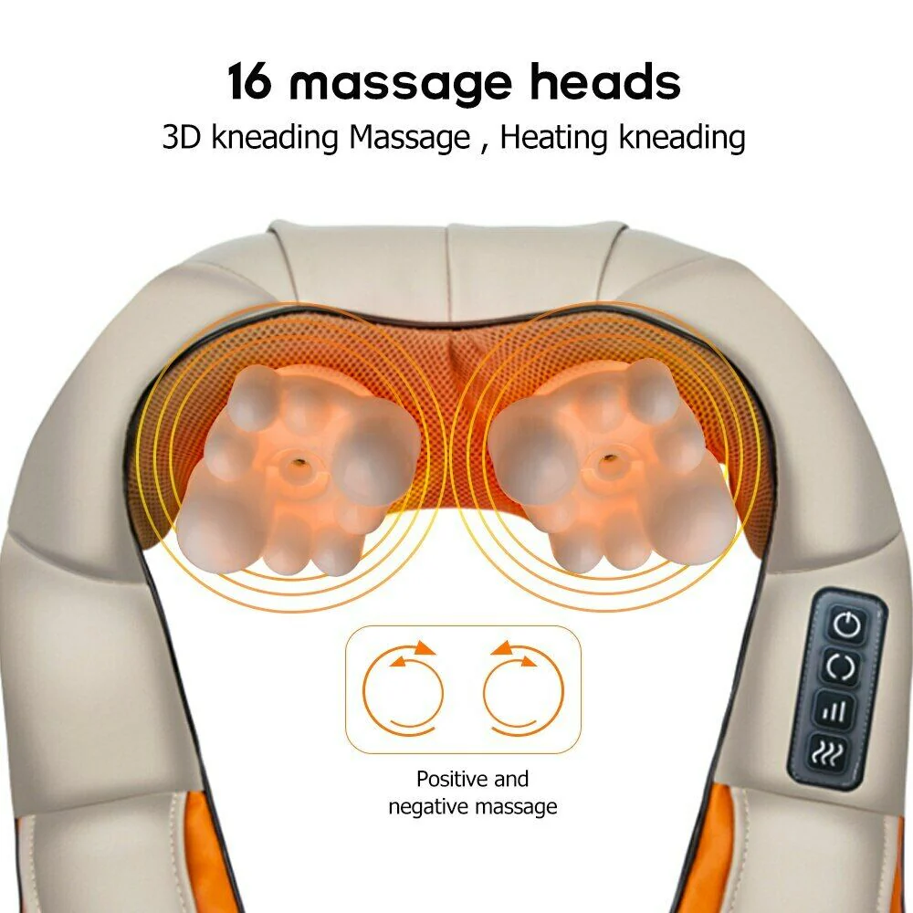 Neck Massager Shiatsu 3D Kneading Neck Shoulder Body Massager - Image 10