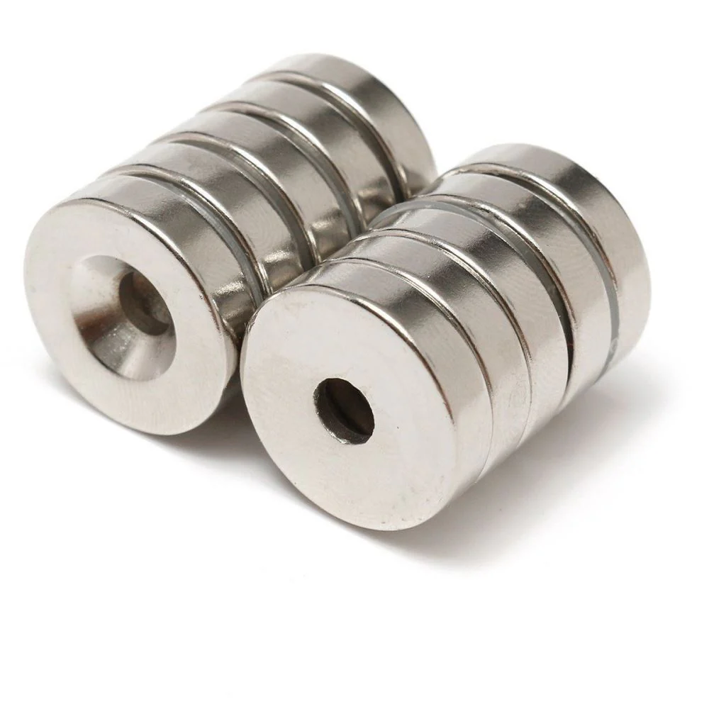 Neodymium Magnets 20mmx 5mm Hole 6mm 5PCS - Image 3