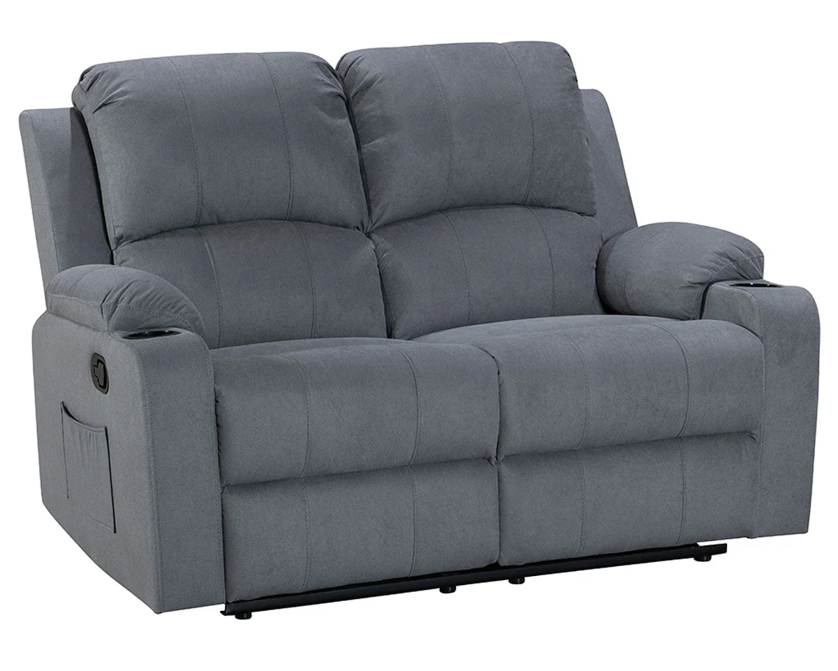 NovaCloud Fabric 2 Seater Recliner Sofa - Image 2