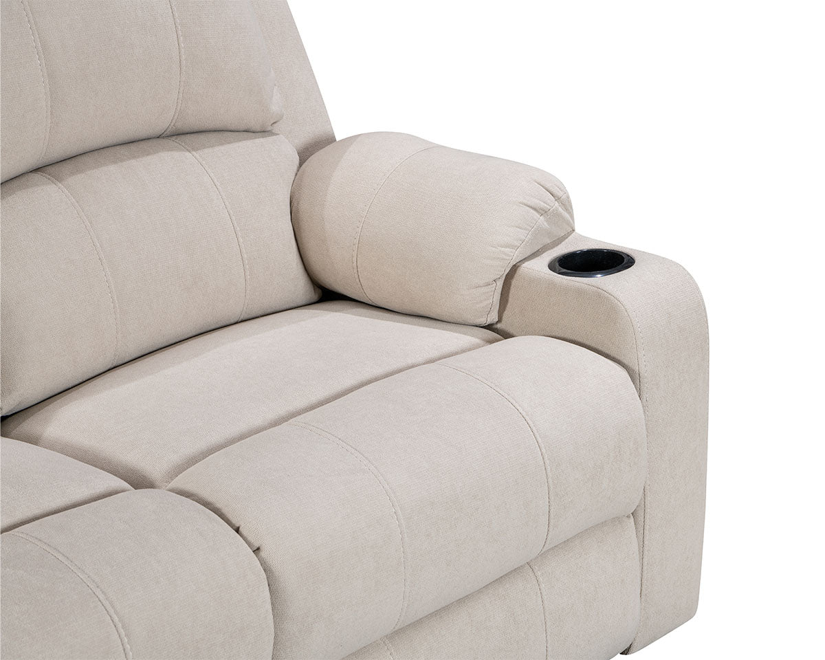 NovaCloud Fabric 3 Seater Recliner Sofa - Image 8