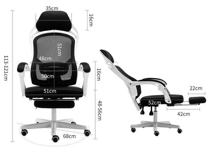 Office Chair Computer Chair with foot rest - Image 4