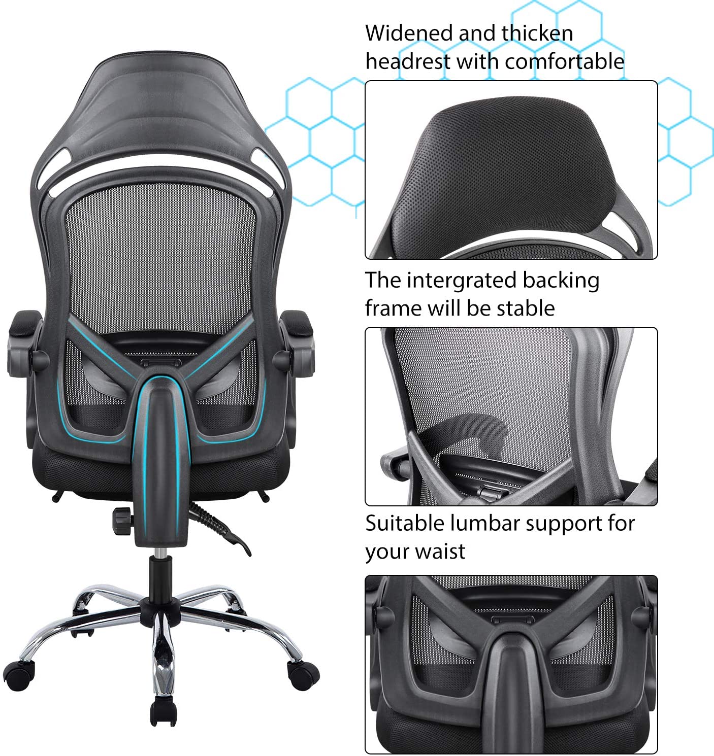 Office Chair Computer Chair with foot rest - Image 7