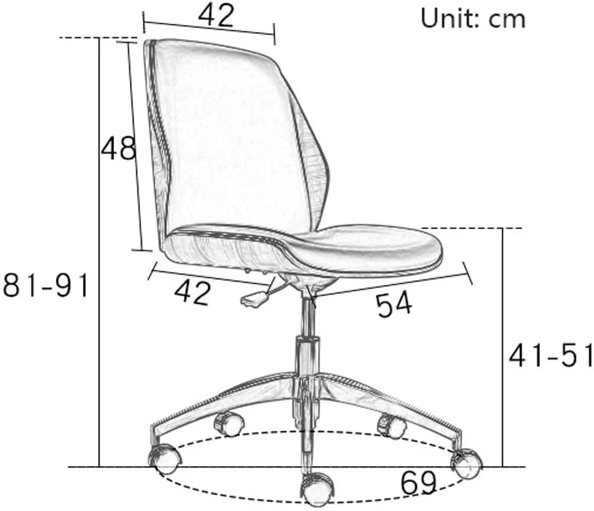 Office Chair wooden Computer Chair - Image 5