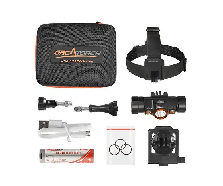 OrcaTorch TD01 Mazu 1200 Lumen Dive Headlamp - Image 3