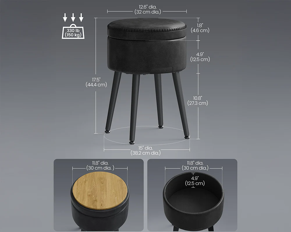 Ottoman Storage Foot Stool - Image 4