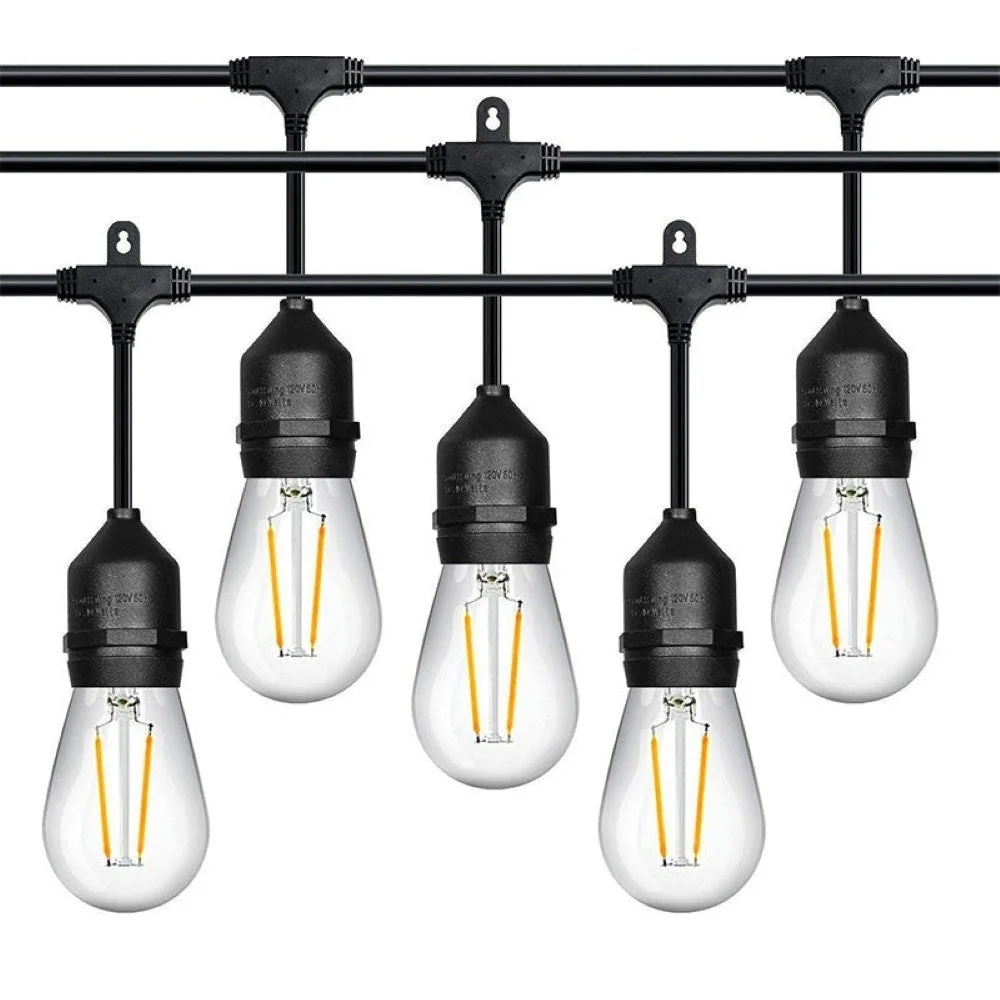 Outdoor Festoon Light String Lights 32M 35 LED Bulbs