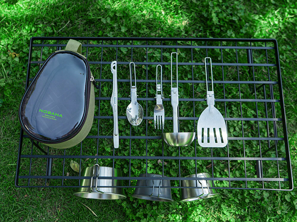 Outdoor Kitchenware Set with Storage Bag - Image 2