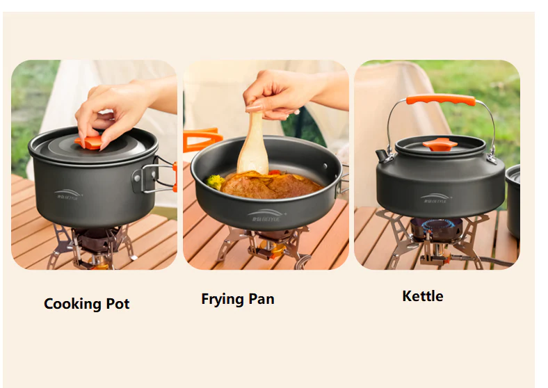 Outdoor Large Cookware Set – Camping Cookware Ideal for 4–5 People - Image 6
