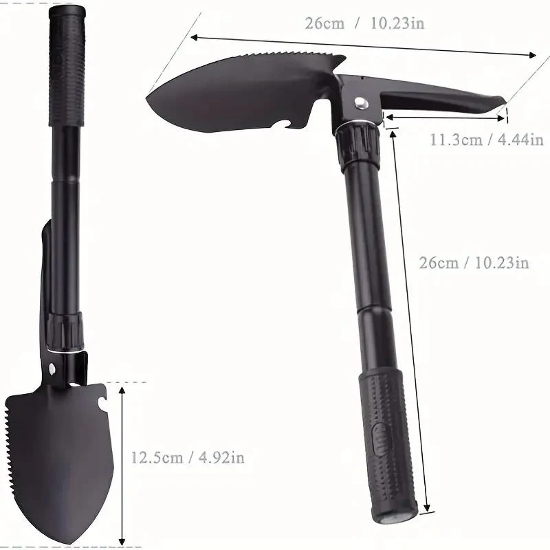 Outdoor Small Foldable Multifunction Camping Shovel - Image 2