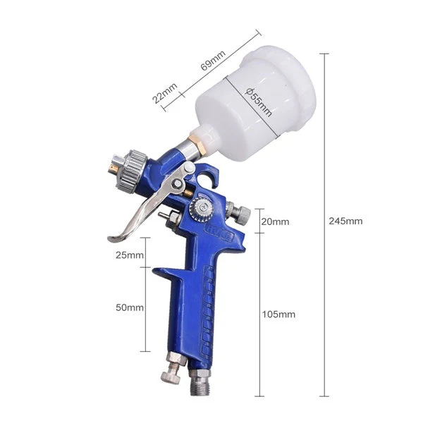 Paint Spray Gun Gravity Feed Spray Gun 125ml - Image 5