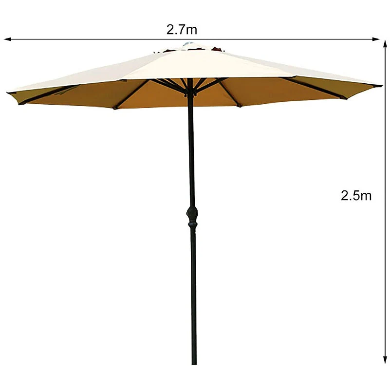 Patio Umbrella 2.7m Patio Garden Sun-Resistant Balcony - Image 4