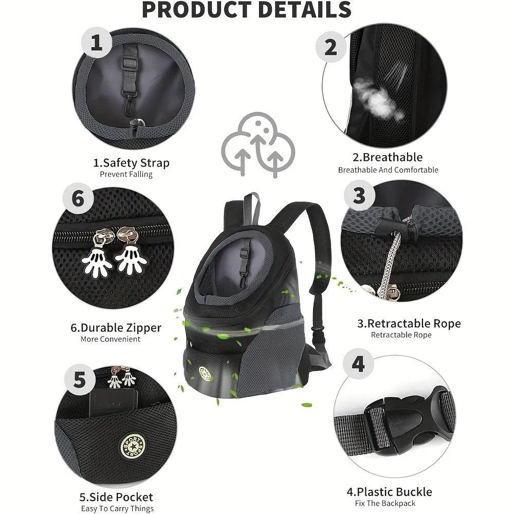Pet Cat Carrier Backpack Bag Travel Pet Carrier - Image 8
