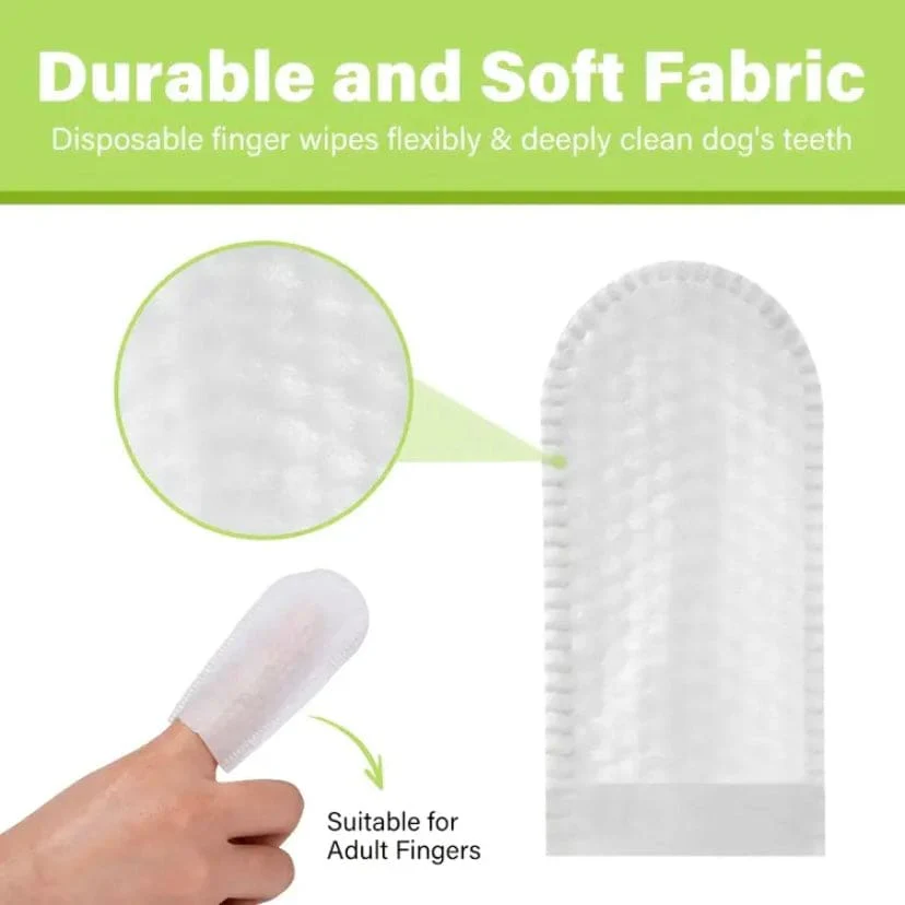 Pet Dental Care Finger Wipes - Image 4