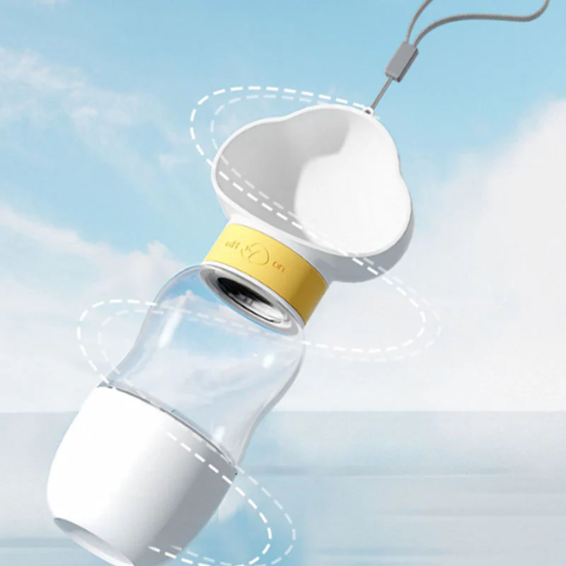 Pet Water Bottle Dispenser with Food Container Leak Proof Pet Drinking Bottle P - Image 6