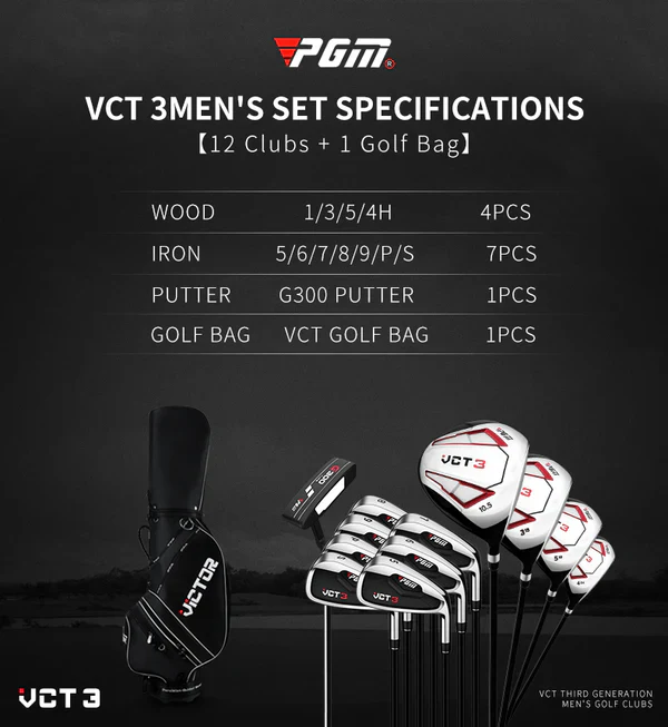 PGM Men Golf Clubs Set with Bag 12clubs - Image 14