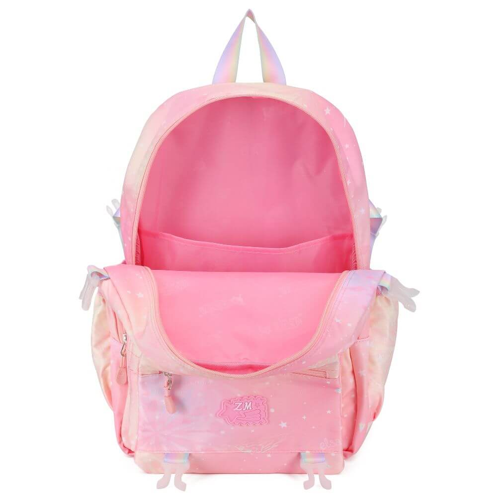Pink & Purple Girls School Bags & Kids Backpack | Aesthtic Galaxy - Image 9