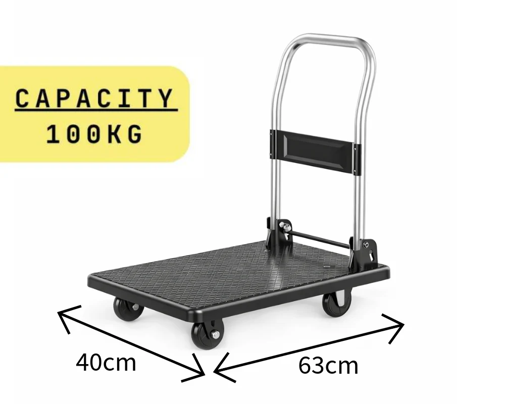 Platform Hand Trolley Cart 100KG - Image 2