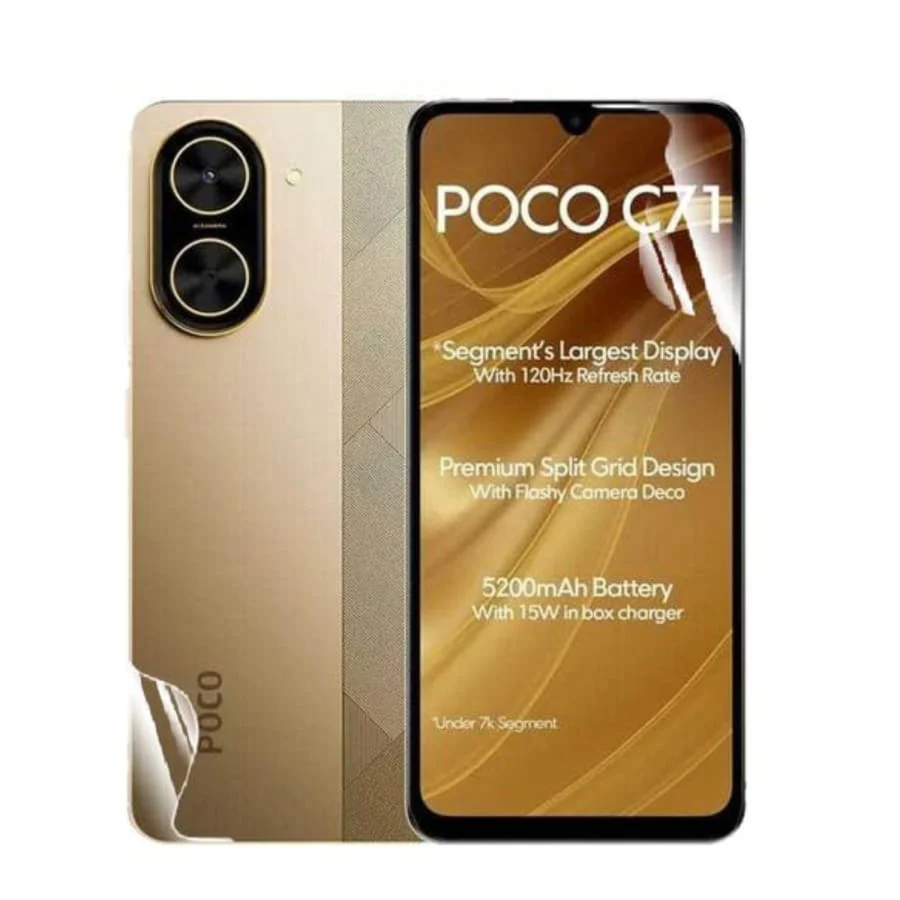 Hydrogel Screen Protector for POCO C71 (Pack of 2) - Image 2