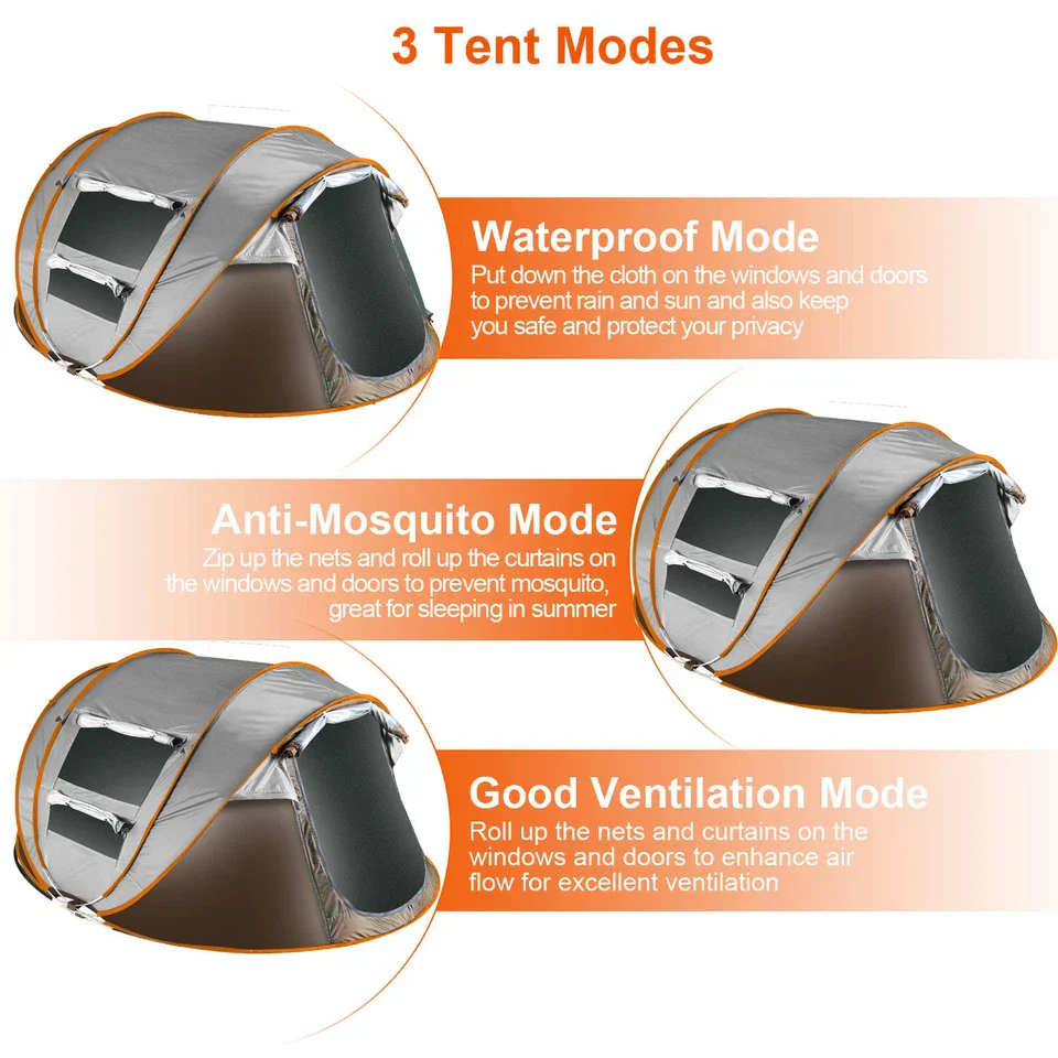 Camping Tent 4-6 Person Pop Up - Image 7