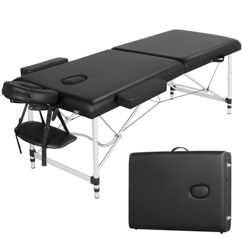 Portable 2 Fold Aluminum Massage Bed - Image 3