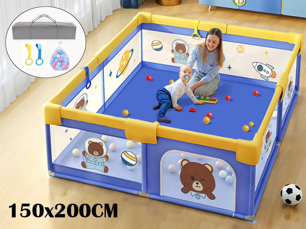 Portable Baby Playpen Fence Gate Wall Fence Barrier - Image 3