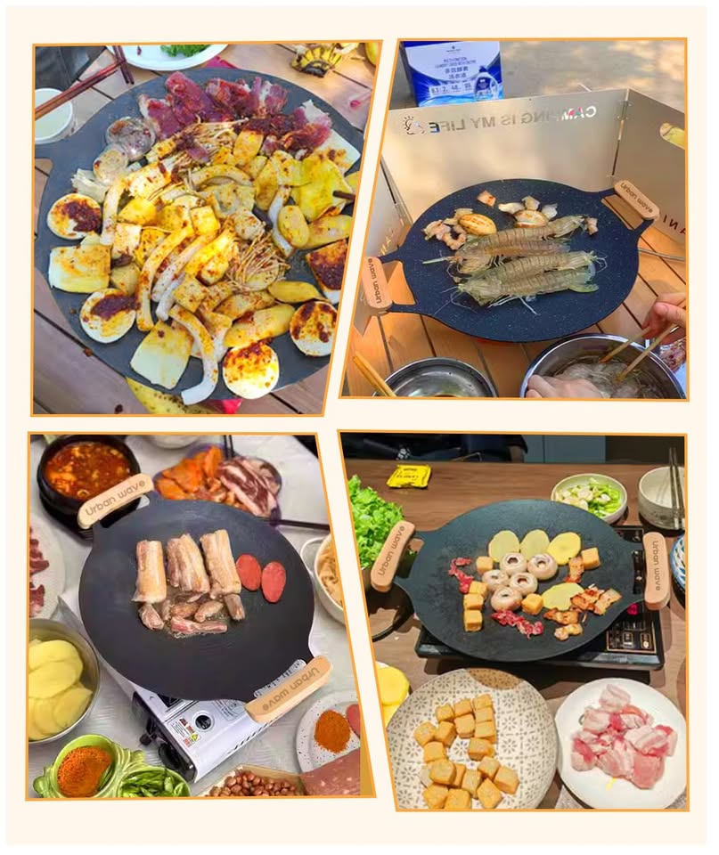 Portable Barbecue Plate – Non-Stick - Image 2