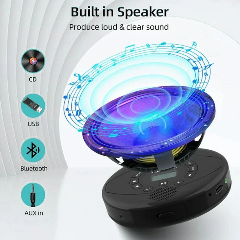 Portable CD Player with Bluetooth - Image 10
