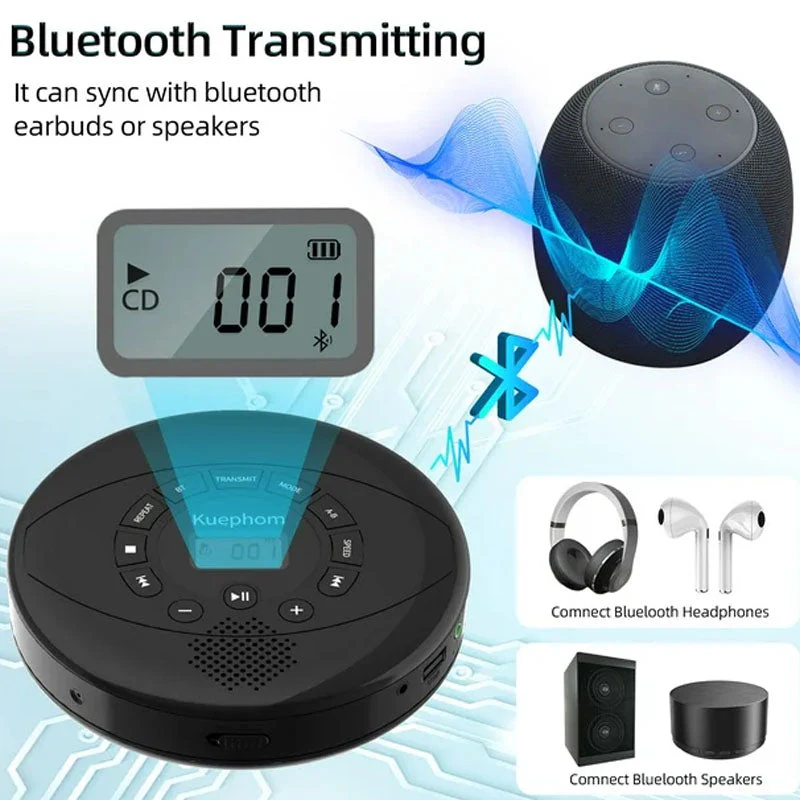 Portable CD Player with Bluetooth - Image 12
