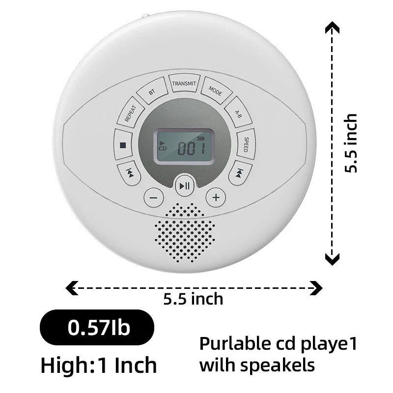 Portable CD Player with Bluetooth - Image 6