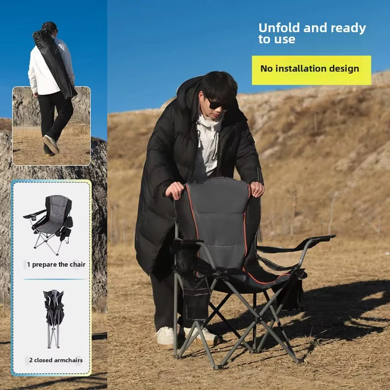 Portable Folding Camping Chair Outdoor Chair - Image 4