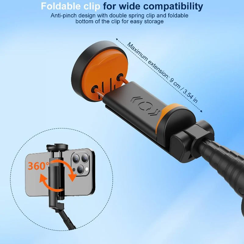 Portable One-Click Pop-Up Selfie Stick Tripod with Bluetooth Remote - Image 4