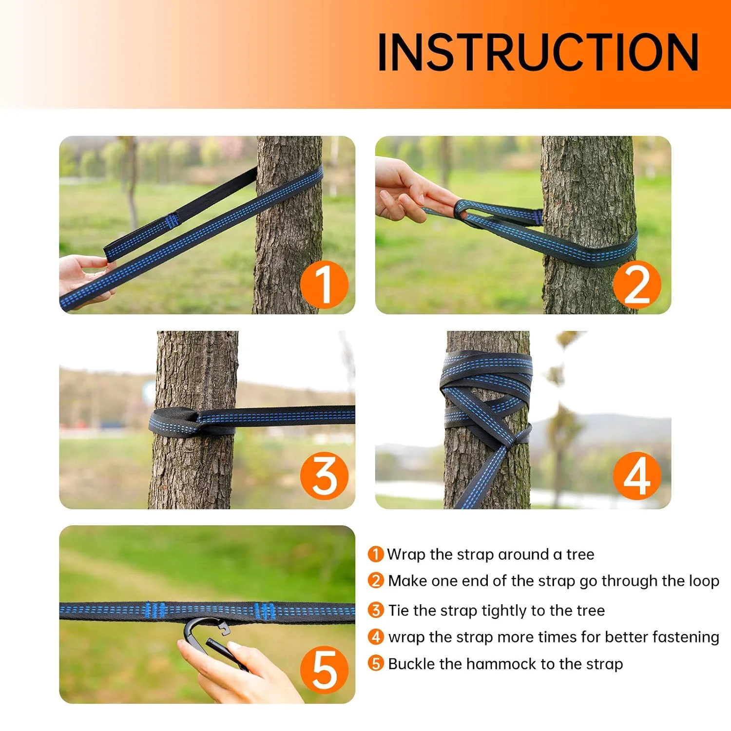 Portable Outdoor Camping Hammock - Image 9
