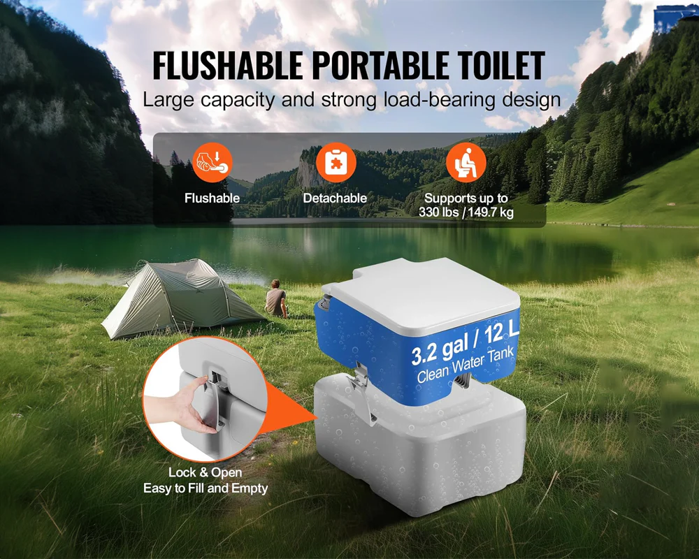 Outdoor Portable Camping Toilet 20L - Image 9