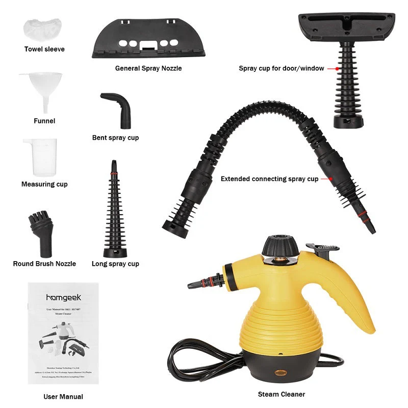 Portable Steam Cleaner Multifunction Steamer 1000W Household Vapor Cleaner - Image 8